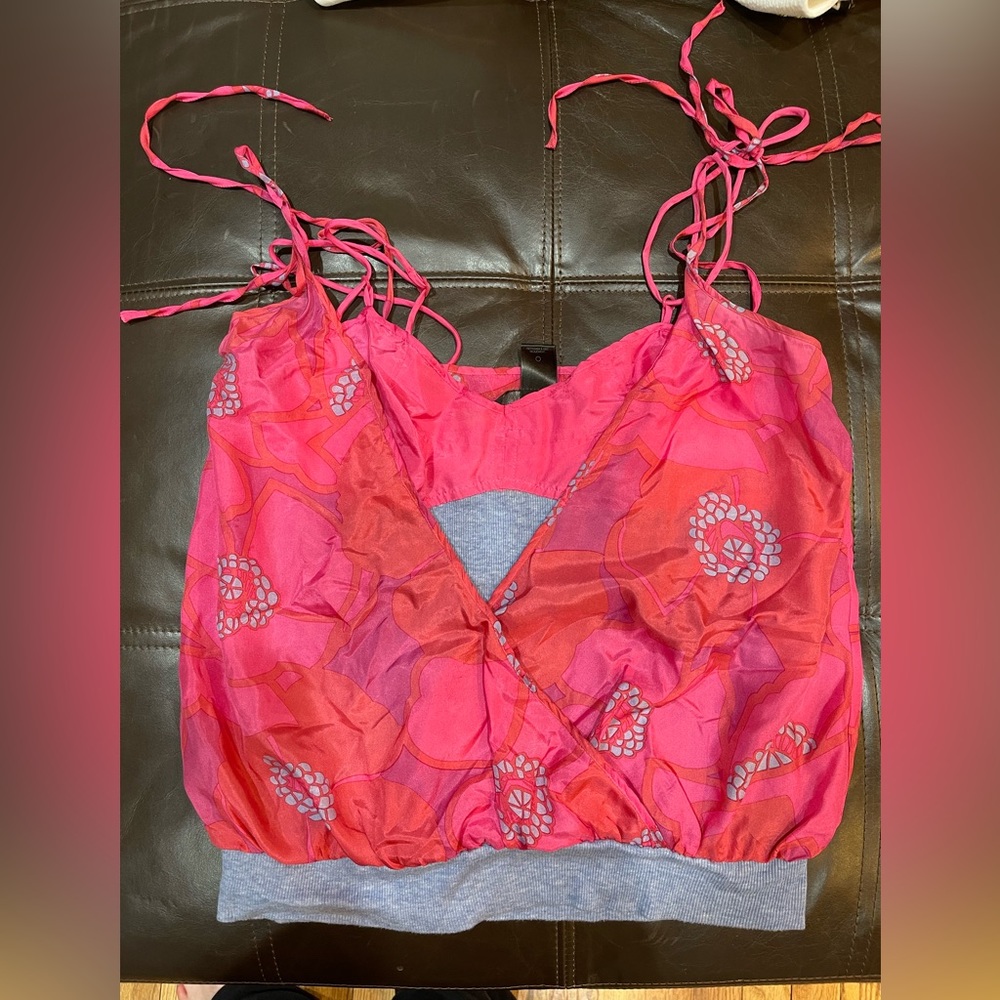 Pink floral Marc Jacobs top silk